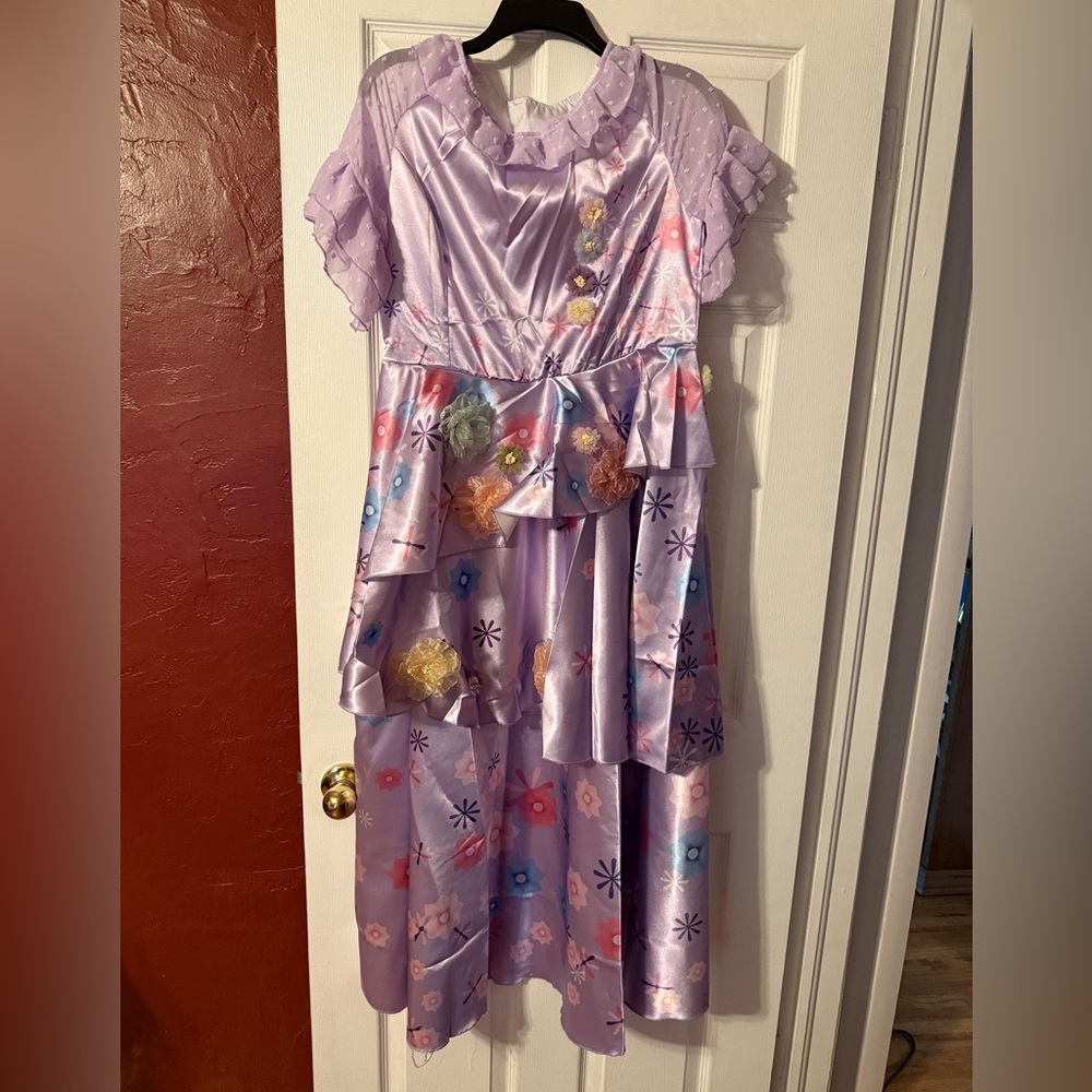 Purple Floral adult Costume